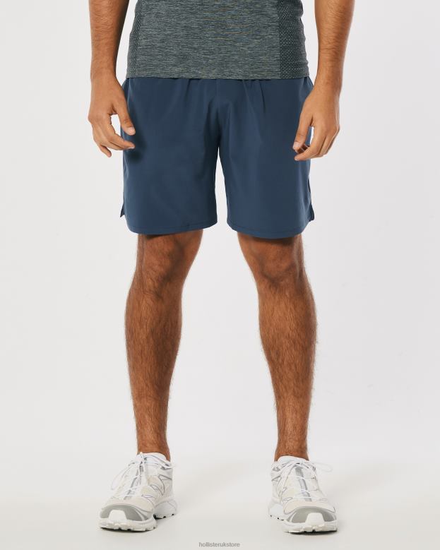 Bottoms Hollister Men Gilly Hicks Active Shorts 7\\ 488201255 Navy